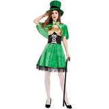 Femme Costume Classique Vert pour Fête de La Saint-Patrick