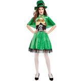 Femme Costume Classique Vert pour Fête de La Saint-Patrick