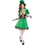 Femme Costume Classique Vert pour Fête de La Saint-Patrick