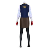 Cosplay Costume Chamber Valorant Jeu Cosplay Tenue Bleue Femme