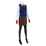 Cosplay Costume Chamber Valorant Jeu Cosplay Tenue Bleue Femme
