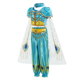 Déguisement Fille Jasmine Princesse Accessoires+Uniforme Costume Halloween