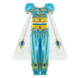 Déguisement Fille Jasmine Princesse Accessoires+Uniforme Costume Halloween