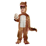 Enfant Tyrannosaure Dinosaure Combinaison Brune Costume pour Halloween Carnaval