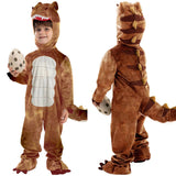 Enfant Tyrannosaure Dinosaure Combinaison Brune Costume pour Halloween Carnaval