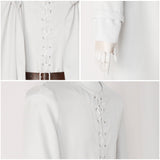 Lord of the Rings Gandalf Le Blanc Robe Blanche Cosplay Costume