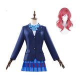 Cosplay Costume μ's Love Live! School Idol Project Anime Cosplay Uniforme Scolaire Bleue Femme