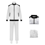 Cosplay Costume Haymitch Abernathy The Hunger Games: Sunrise on the Reaping(2026) Film Cosplay Tenue Blanche Homme
