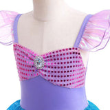 Déguisement The Little Mermaid Ariel Ensemble de Sept Pièces Costume d'Halloween 