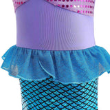 Déguisement The Little Mermaid Ariel Ensemble de Sept Pièces Costume d'Halloween 