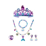 Déguisement The Little Mermaid Ariel Ensemble de Sept Pièces Costume d'Halloween 