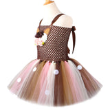 Enfant Fille Cerf de Noël Tutu Robe Costume d'Halloween
