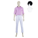 Jinu Tenue de Chemise Rose Cosplay Costume