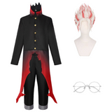 Dandadan Ken Takakura Tenue Noir et Rouge Cosplay Costume