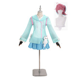 Overwatch Kiriko Tenue Bleue Cosplay Costume