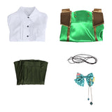 Cosplay Costume Sarah Isekai Slow Life Jeu Cosplay Tenue Verte Femme