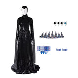 Adulte Blanche Neige(2025) La Reine Méchante Tenue Complète Noire Cosplay Costume Ver.2