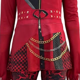 Cosplay Costume Red Descendants: Wicked Wonderland(2026) Film Cosplay Combinaison Rouge Adulte & Enfant