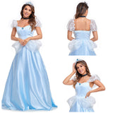 Déguisement Film Cendrillon Femme Robe de Princesse Cinderella Costume