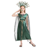 Enfant La Mythologie Grecque Meduse Robe Costume Halloween Carnaval