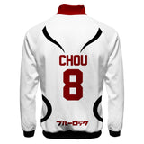 Blue Lock Isagi Yoichi/Bachira Meguru Sweat-shirt Blanc Costume