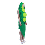Adulte/Enfant Petit Pois Combinaison Costume Carnaval Halloween