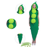 Adulte/Enfant Petit Pois Combinaison Costume Carnaval Halloween