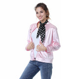 Femme Grease 1950s Pink Ladies Veste des années 1950 Costume