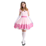 Femme Super Mario Bros Peach Robe de Princesse Costume Ver.2