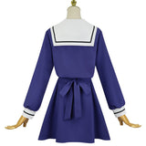 Cosplay Costume Kagari Mimi/Lizzy Seiran/Totsuki Sheena Je Veux T'Aimer Jusqu'à Ta Mort(2026) Anime Cosplay JK Robe Uniforme Bleu Femme