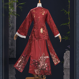 Where Winds Meet(2025) Han Xiangxun Tenue Rouge Wuxia Hanfu Cosplay Costume