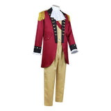 Cosplay Costume George Washington Tenue Président Rouge