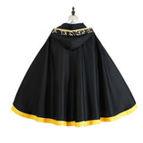 Cosplay Costume Colette Loire Wistoria: Wand and Sword Anime Cosplay Tenue Noire et Jaune Femme