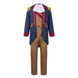 Cosplay Costume George Washington Tenue Président Bleue avec Chapeau