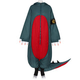 Gachiakuta Guita Tenue Grise et Rouge Cosplay Costume