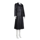 La Famille Addams 2(2025)Mercredi Uniforme Bleu/Noir Cosplay Costume