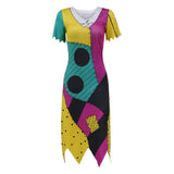 Cosplay Costume Sally L'Étrange Noël de Monsieur Jack Robe+Combinaison Femme