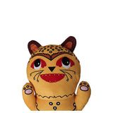 70CM ABBA Léopard Tacheté Bleu/Chat Jaune Jouet en Peluche