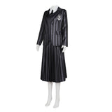 La Famille Addams 2(2025)Mercredi Uniforme Bleu/Noir Cosplay Costume
