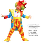 Déguisement Enfant Clown de Cirque Amusant Costume Pour Carnaval Halloween