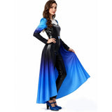 Cosplay Costume Evie Descendants: Wicked Wonderland(2026) Film Cosplay Tenue Bleue et Noire Femme Ver.2