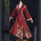 Where Winds Meet(2025) Han Xiangxun Tenue Rouge Wuxia Hanfu Cosplay Costume