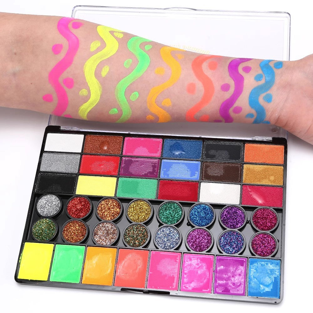 Cosplay Accessoire Peinture Corporelle Hydrosoluble pour Maquillage Scénique Halloween 15/42 Couleurs