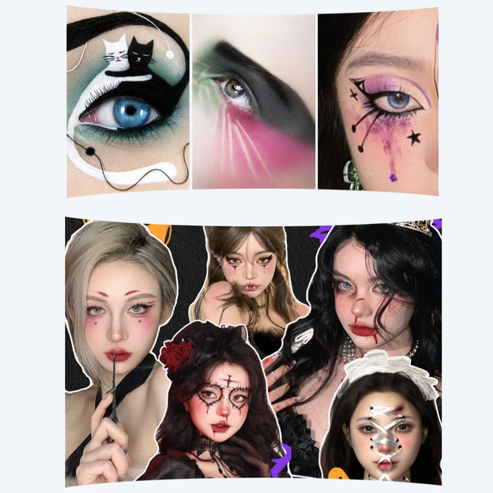 Cosplay Accessoire Peinture Corporelle Hydrosoluble pour Maquillage Scénique Halloween 15/42 Couleurs