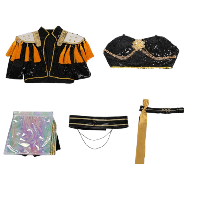 Rumi Zoey Rumi Tenue Noire Cosplay Costume