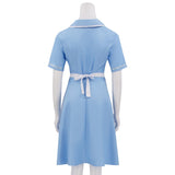 Waitress Jenne Robe Bleue Cosplay Costume