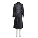La Famille Addams 2(2025)Mercredi Uniforme Bleu/Noir Cosplay Costume