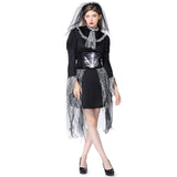 Déguisement Catrina Femme Robe Noire pour Le Jour des Morts