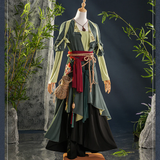 Where Winds Meet(2025) Yingying Tenue Verte Wuxia Hanfu Cosplay Costume