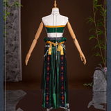 Where Winds Meet(2025) Zui Hua Yin Uniforme Vert Wuxia Hanfu Cosplay Costume